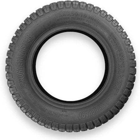 Rubbermaster 18x8.50-10 LawnGuard 4 Ply Tubeless Low Speed Tire 450368